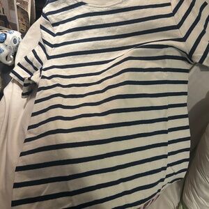 Sezane Emy Dress Natural / Navy - Size XS